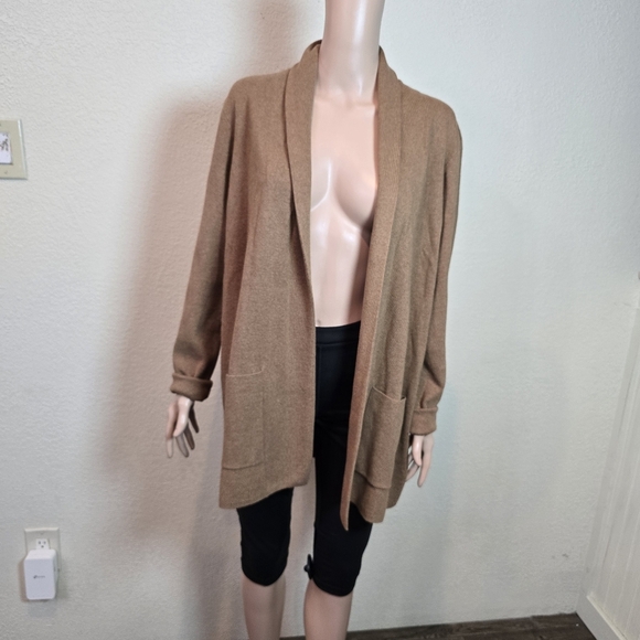 J.Crew Womens Sweater Cardigan Beige Size Large 100% Cotton - Picture 10 of 11